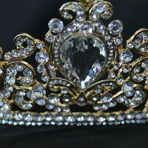 Gold and Rhinestone Tiara
